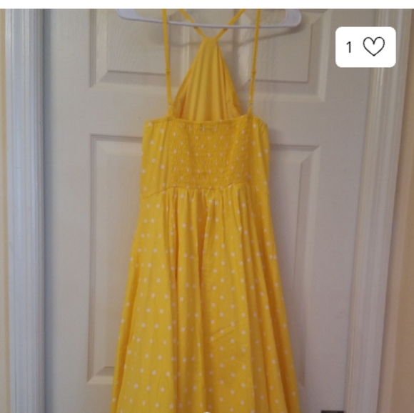 YELLOW POLKA DOT SUNDRESS - Picture 2 of 2
